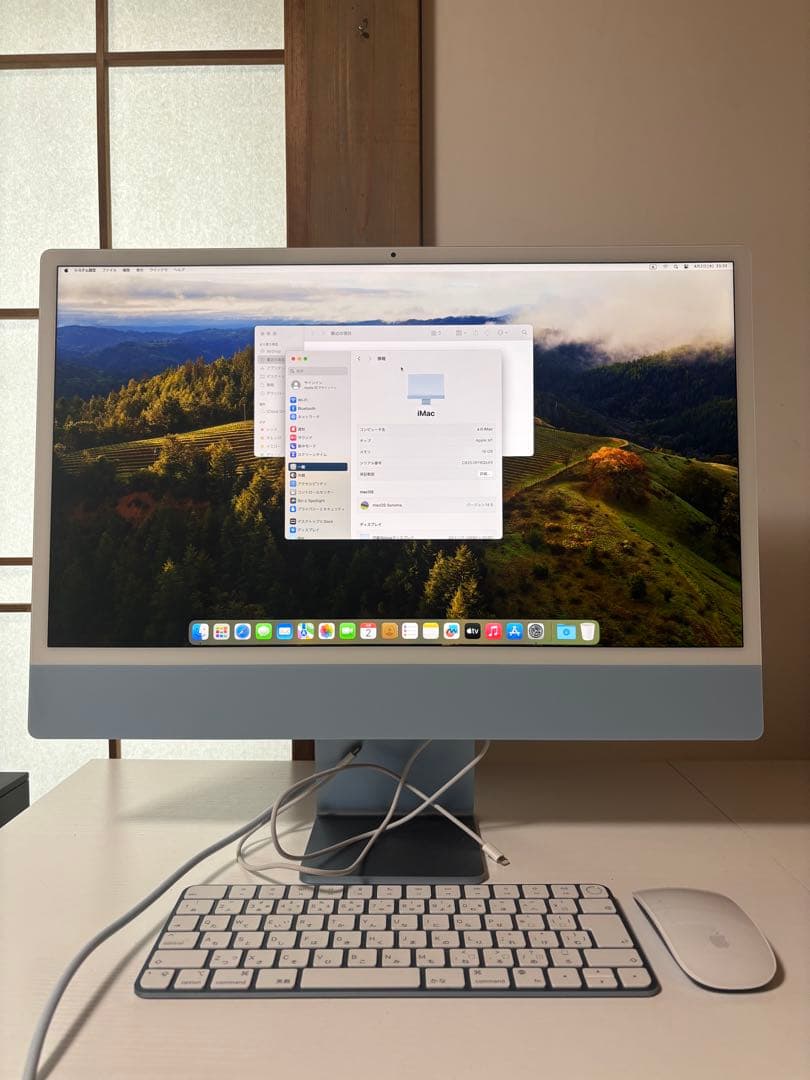 Macデスクトップ Apple iMac m1 16GB 512GB あざやかなカラーでデザインを一新したiMacが、M1チップと4.5K Retina