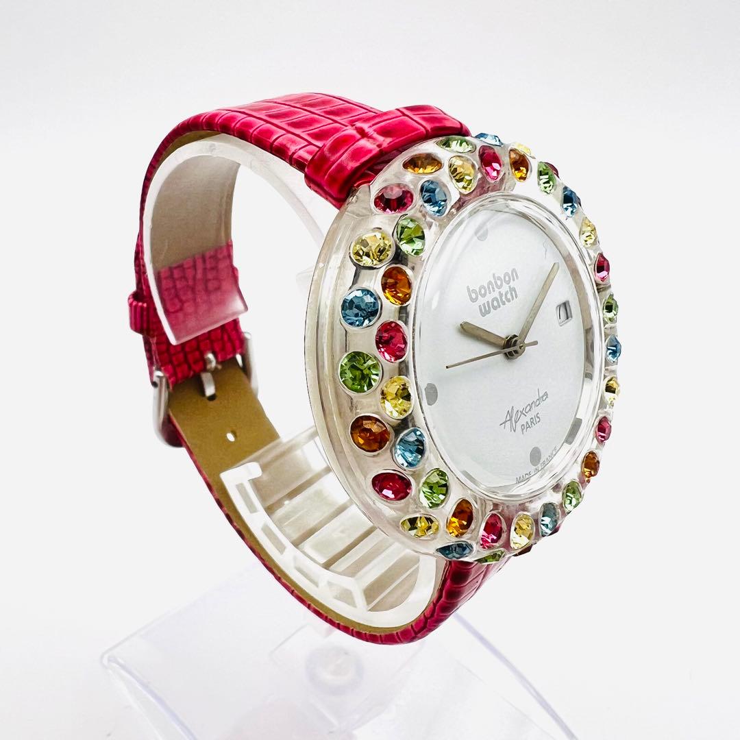 BonBon Watch ボンボンウォッチ マルチカラー クリスタル ピンク