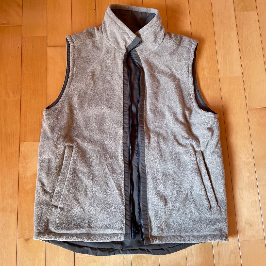 オールドユニクロ ナイロンフリースベスト リバーシブル 90s古着 M