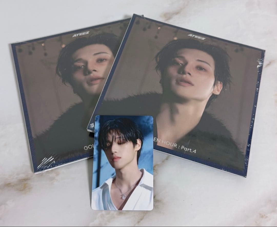 ATEEZ ウヨン GOLDENHOUR デジパ未開封2枚 + タワレコ トレカ - メルカリ