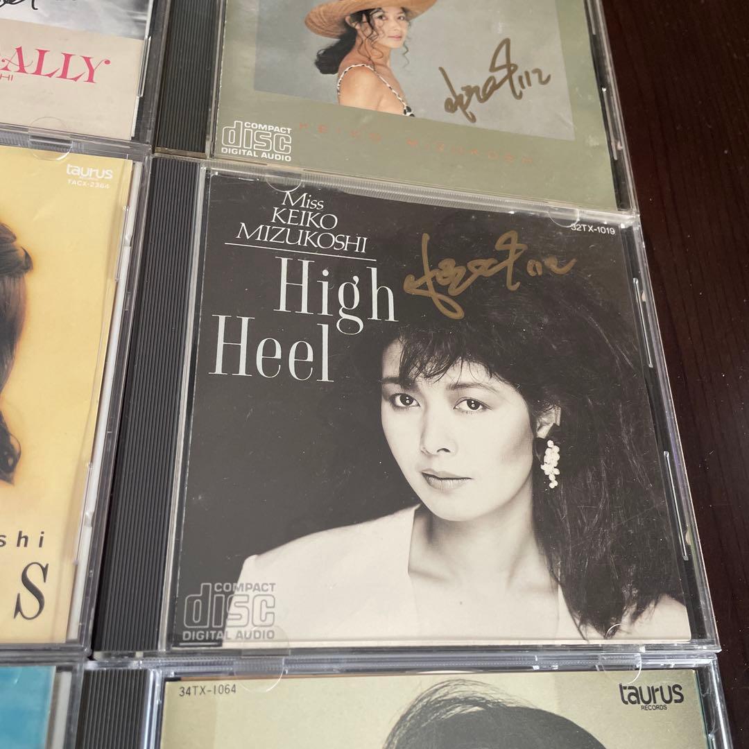 水越けいこ CD レコード 全10点直筆サイン入り！ 水越恵子 シティ