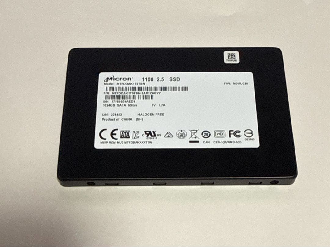 Micron 2.5インチ SATA SSD 1TB Amazon.com: Micron 1100 1 TB 2.5