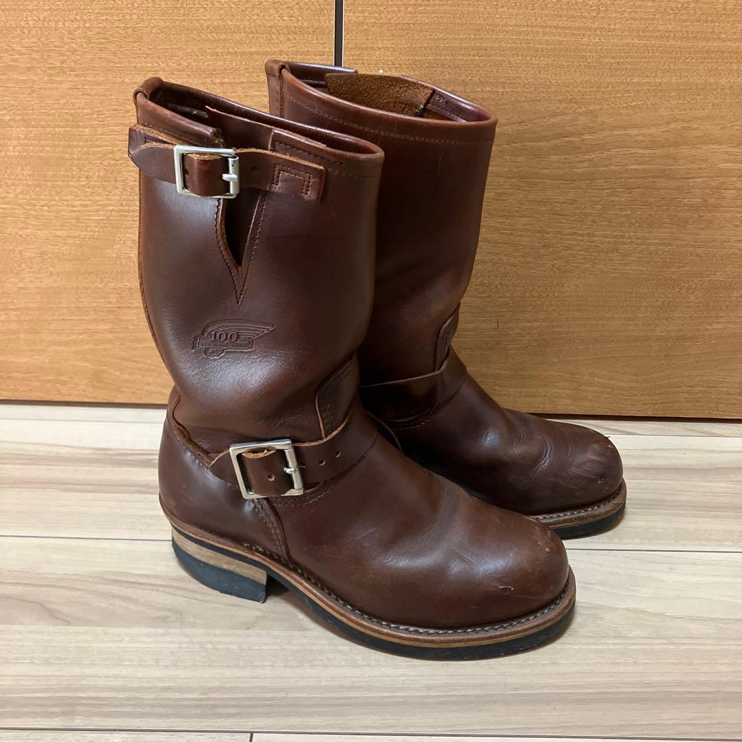 J*E様 限定品 RED WING SHOES エンジニアブーツ 5D ブラウン - メルカリ