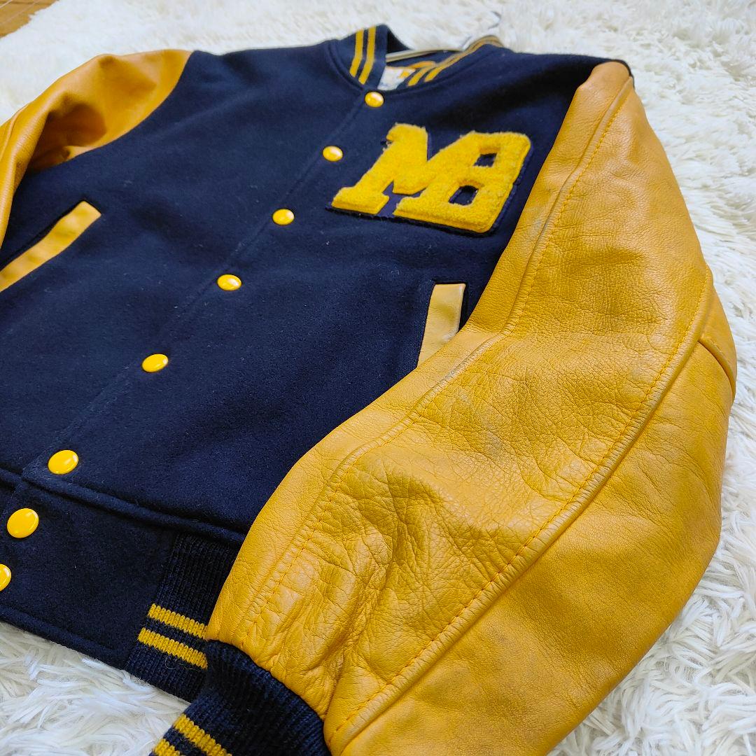 希少 佐藤健着用 Mac Beth マクベス スタジャン キルティング 袖レザー