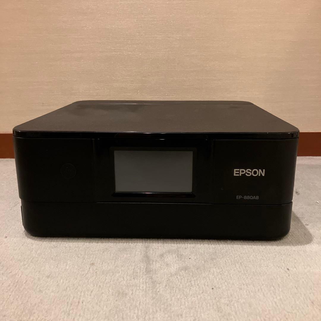 エプソンプリンター EP-880AB ジャンク品 +純正インクKUI￼-6CL