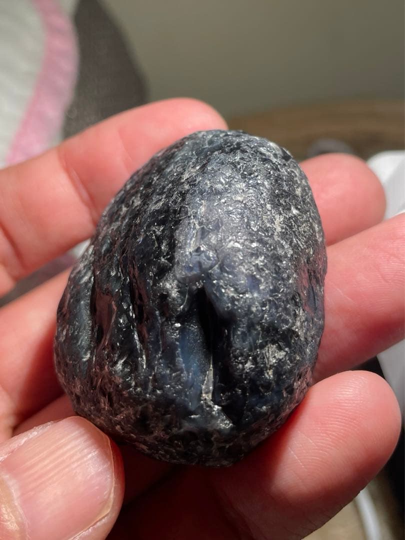 研磨品 十勝石玲瓏 複合色レインボーオブシディアン 特級品