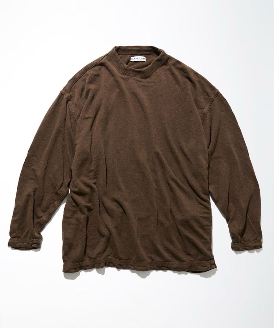CAHLUMN カウラム French Linen Long Sleeve T CAHLUMN/カウラム French Linen Reversible Long Sleeve T-Shirt