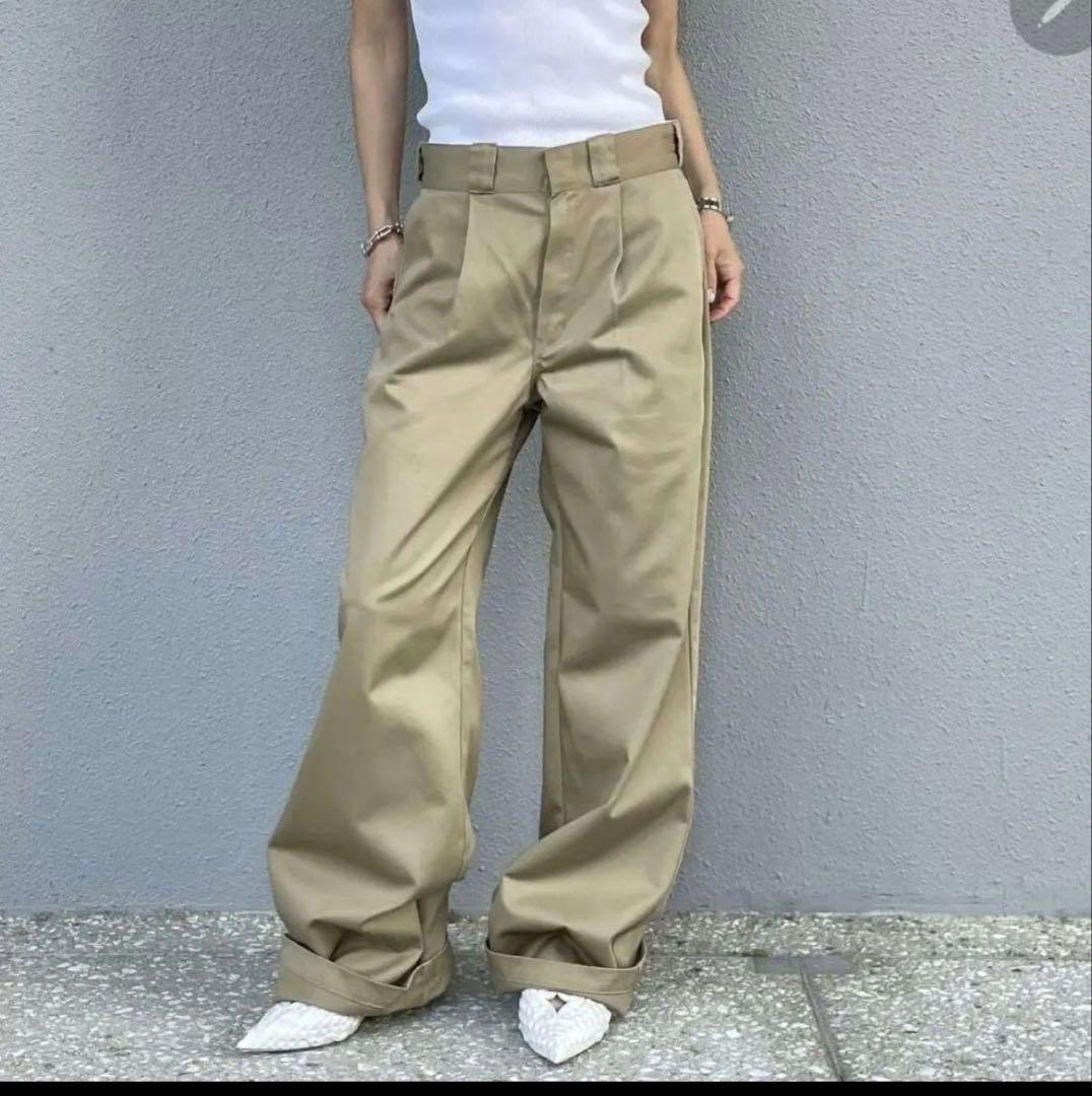 Dickies×ok.soon ワイドチノ ベージュ oksoon チノパン L - メルカリ