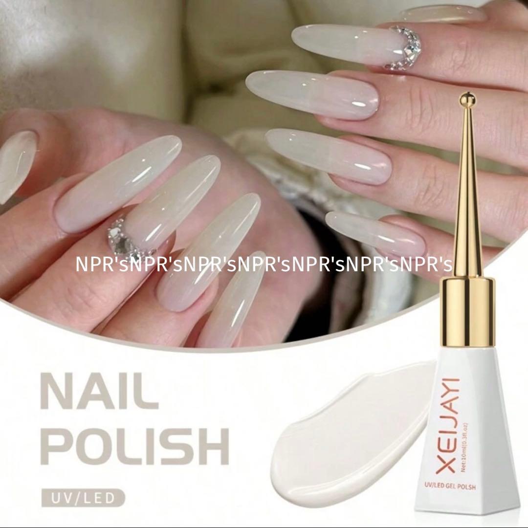 ちゅるん♡ ミルキーホワイト ナチュラル ジェルネイル カラージェル