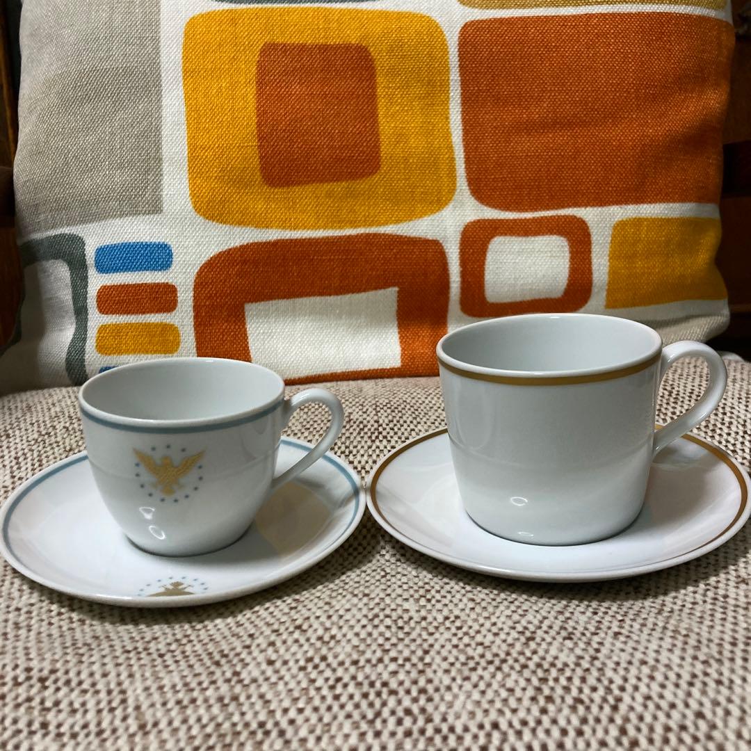 PAN AM パンナム航空 カップ&ソーサー ノリタケ製 2客セット - メルカリ