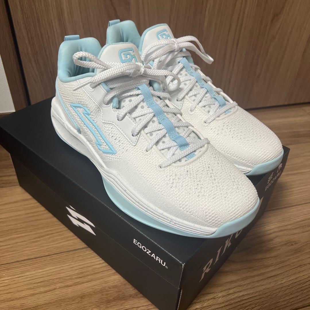 EGOZARU RIKU1 WHITE×BLUE 27cm EGOZARU RIKU1 WHITE×BLUE 27cm - メルカリ
