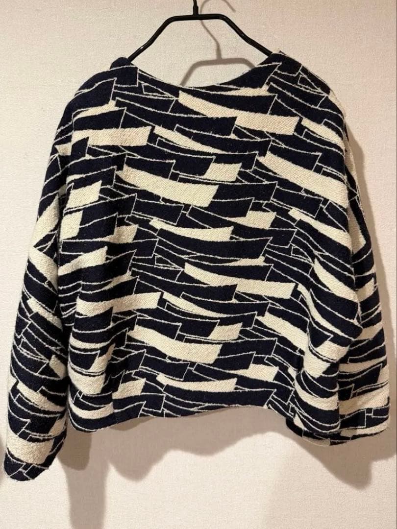 ミナペルホネン stream ショートコート ウール＆シルク素材