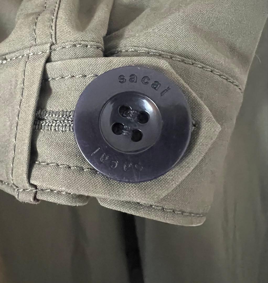 Sacai ダブルブレステッド マルチボタンコート - メルカリ