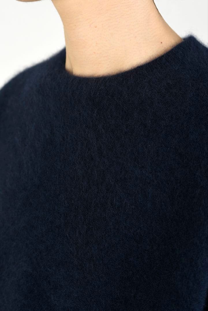 LAD MUSICIAN 20AW ラクーンニット プルオーバー ネイビー - メルカリ