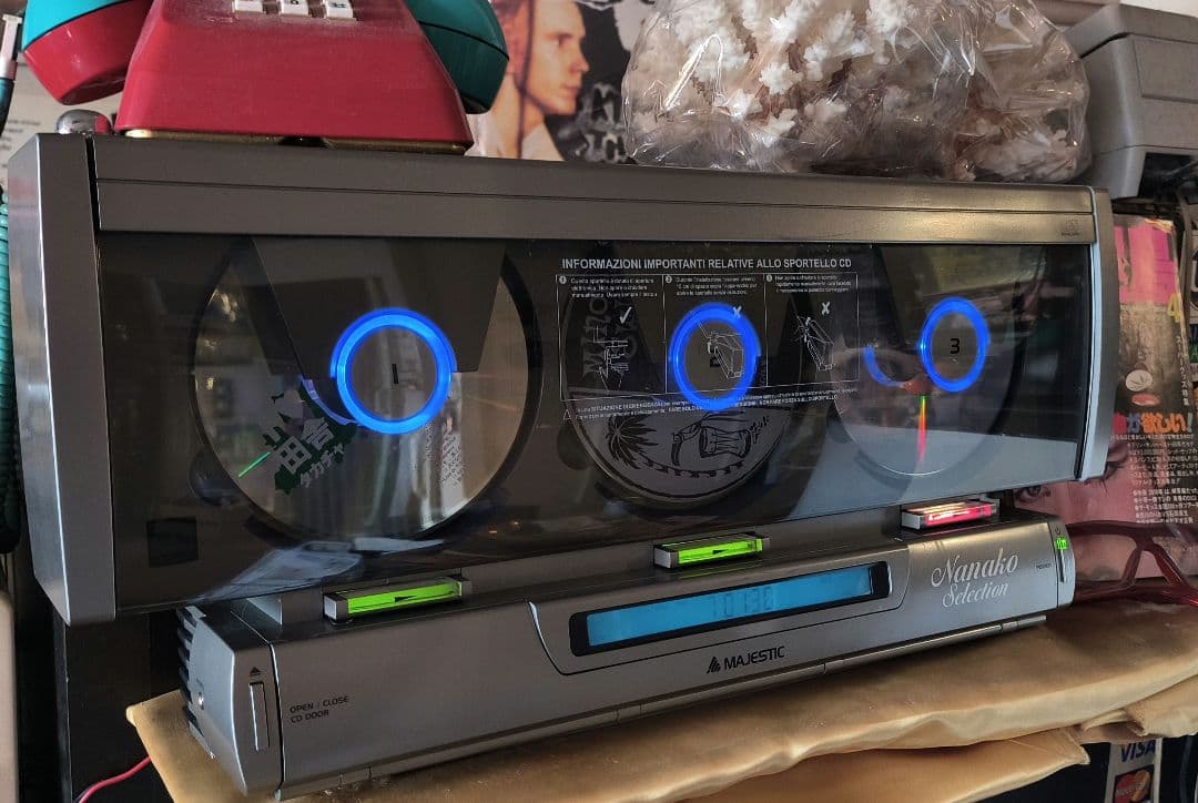 90年代 激レア！ネオクラ！お洒落！3連CDチェンジャーミニコンポ