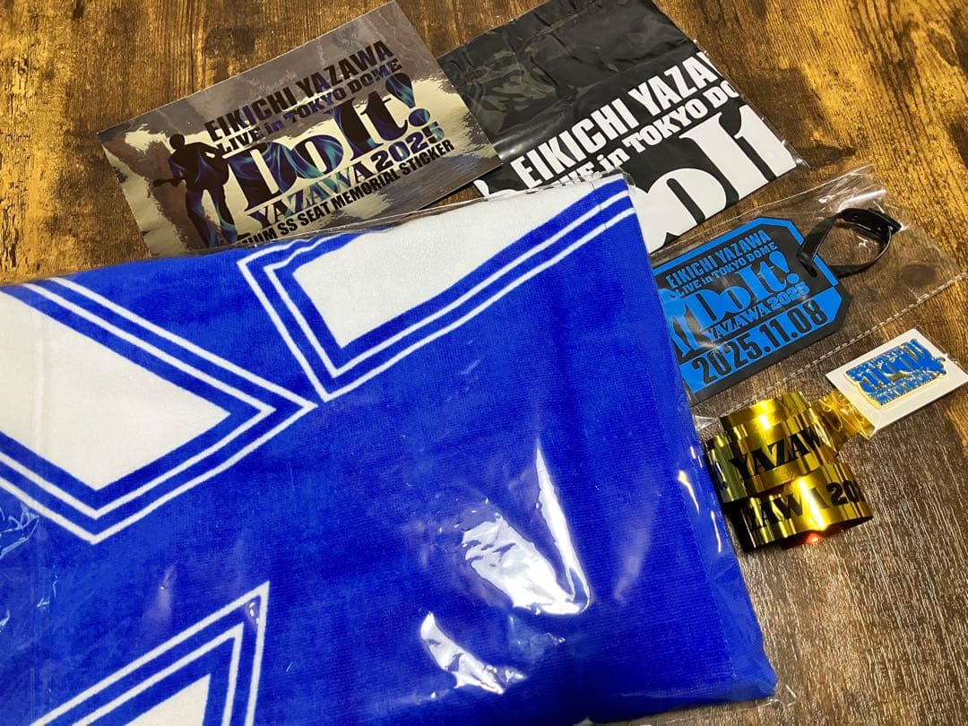 EIKICHI YAZAWA 2025東京ドーム 初日PSS席 限定グッズ 矢沢永吉 2025東京ドームライブPSS席記念タオル&グッズ - メルカリ