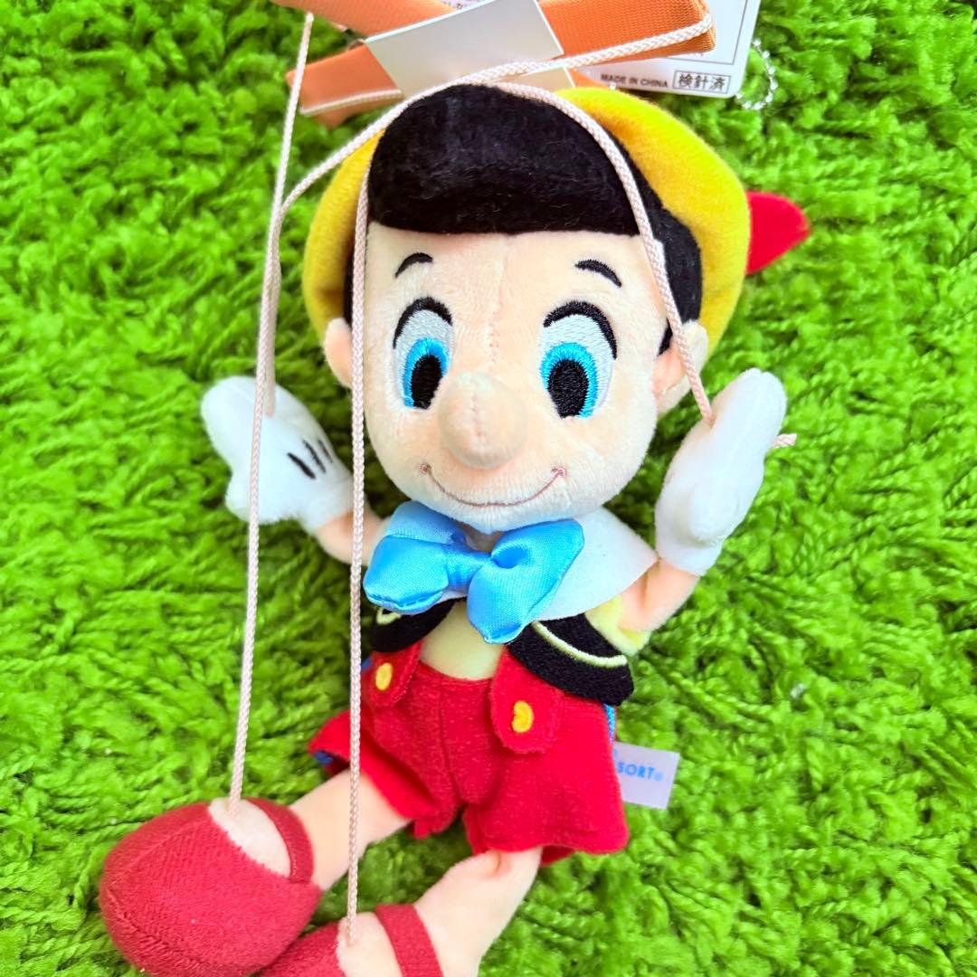 ピノキオ ぬいぐるみバッジ ファウルフェロー ディズニー ジミニー