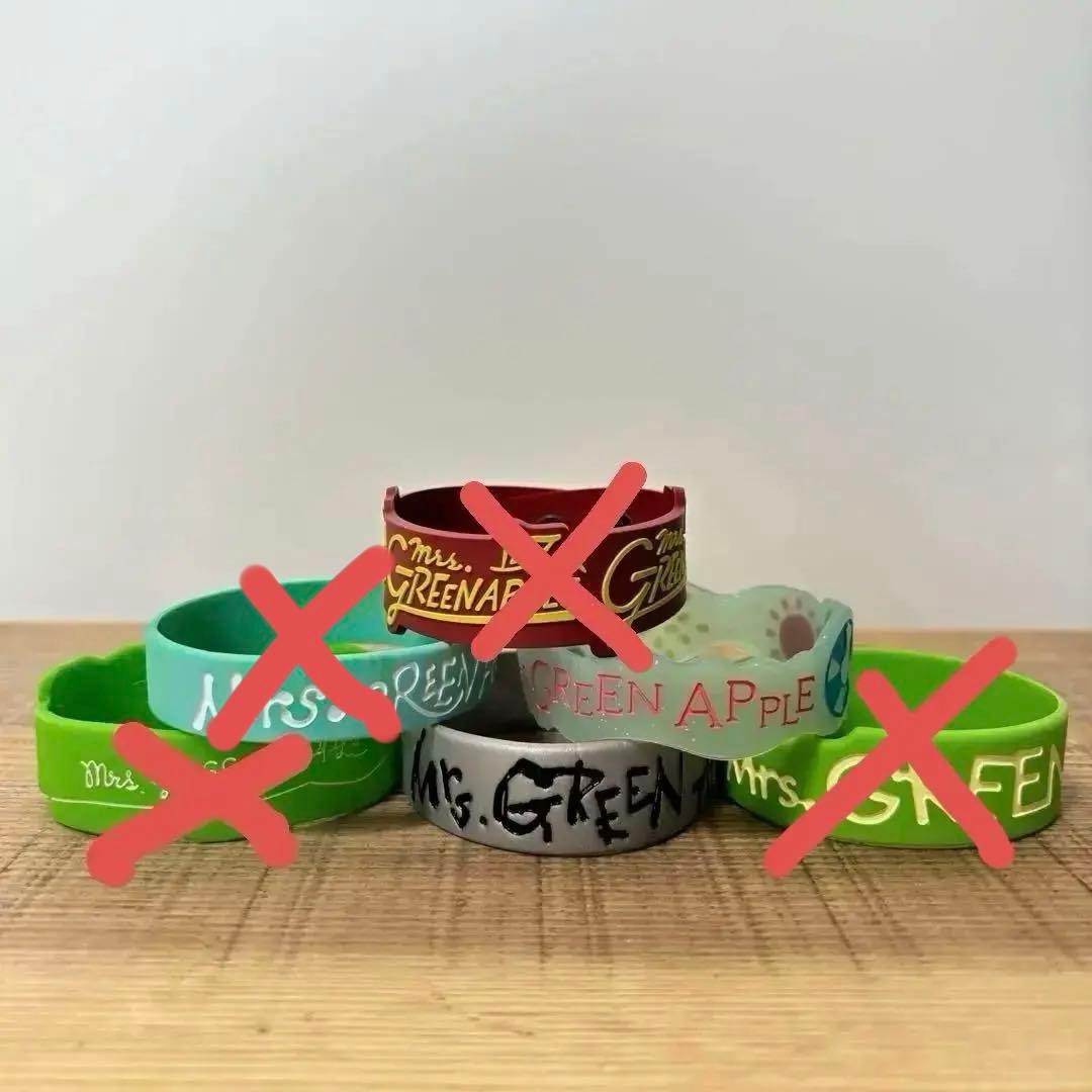 初期】Mrs.GREEN APPLE ミセスグリーンアップル ラバーバンド - メルカリ