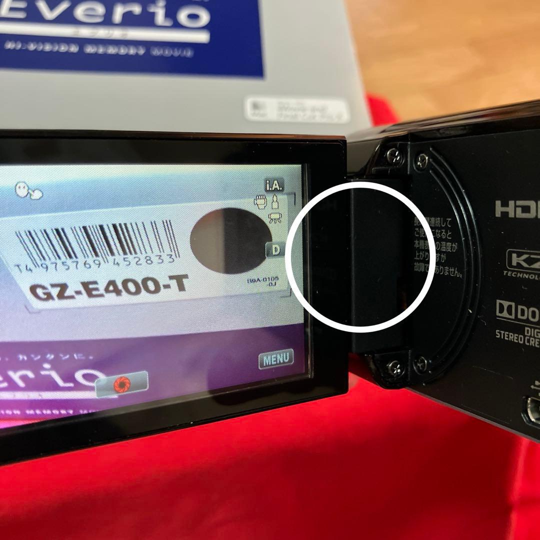 Everio GZ-E400-Tハイビジョンメモリームービー エブリオ 難あり