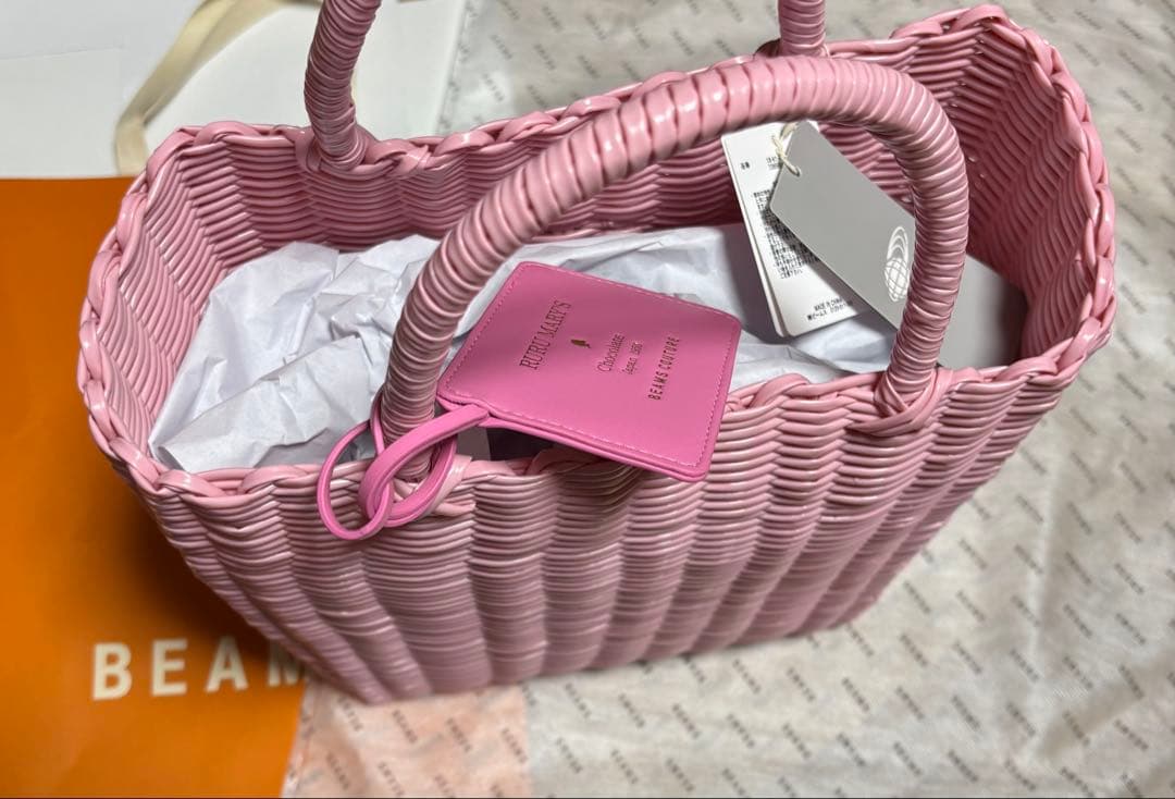 ルルメリー ビームス コラボ 手刺繍のかごバッグ - メルカリ