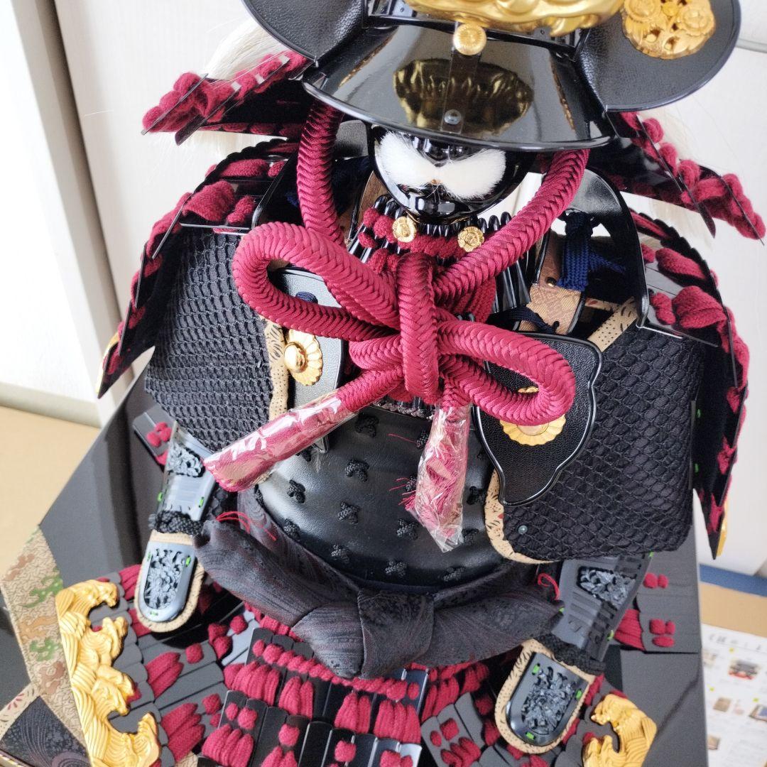 美品 平安 豊久作 伊予札胴丸鎧 武田信玄 鎧兜 飾り 大型 台座 収納箱
