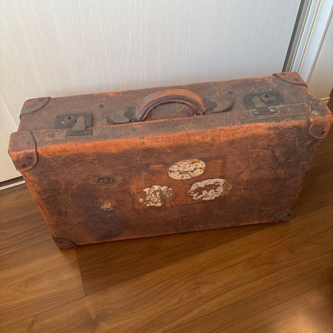 ヴィンテージ レザートランク アンティーク雑貨 リアルヴィンテージ