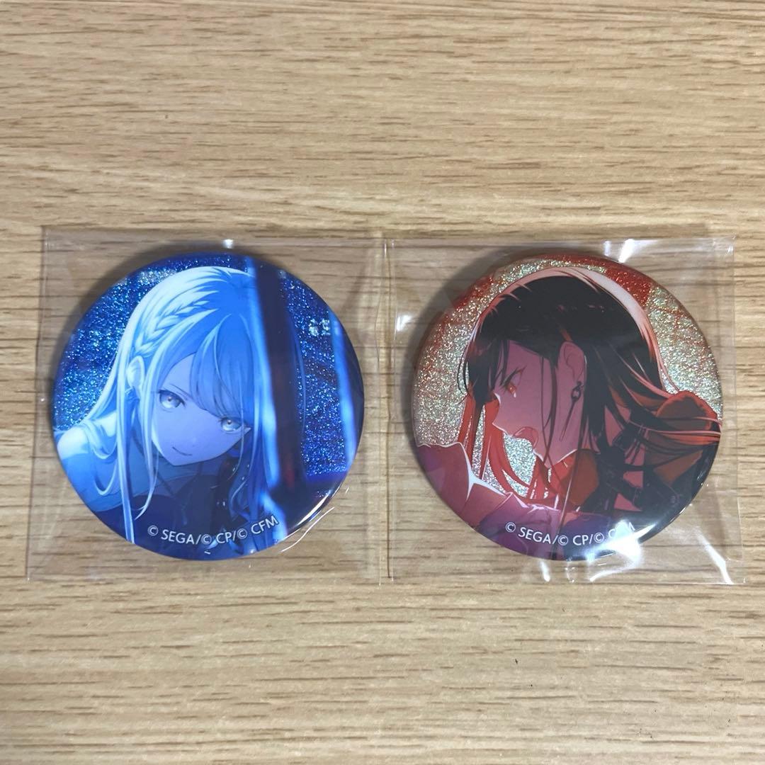 白石杏＆小豆沢こはね】プロセカ vol.44A グリッター缶バッジ 2個