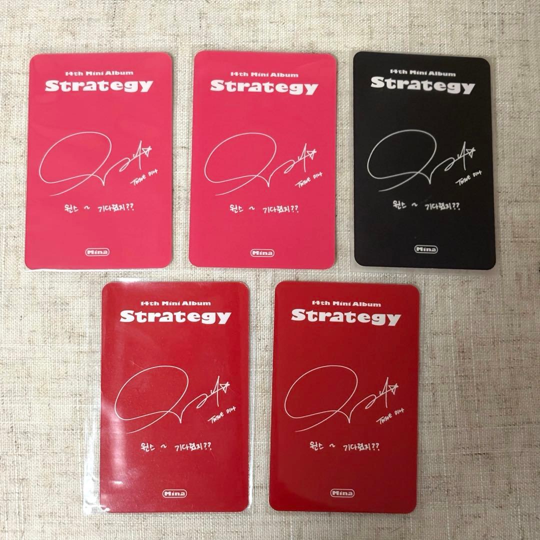 TWICE ミナ Strategy 通常盤 トレカ コンプリート - メルカリ