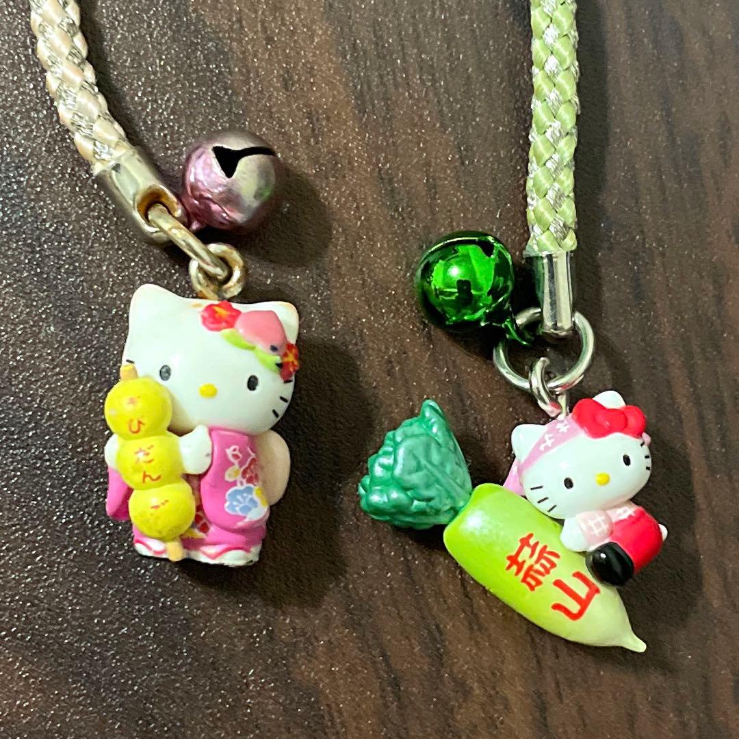ご当地キティ ハローキティ ストラップ 2個セット 蒜山 きびだんご