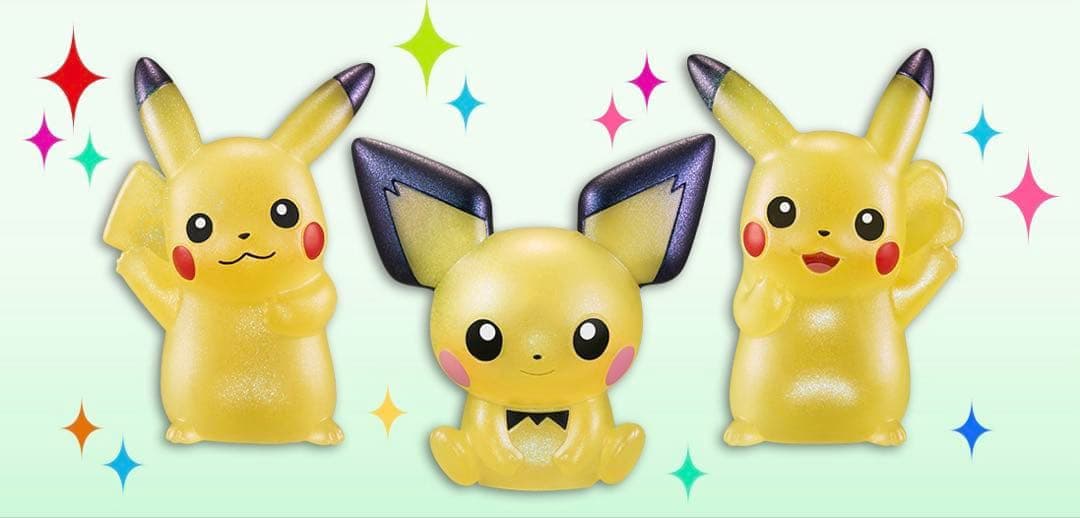 ポケモンキッズ　限定1000体　特別クリアVer. ピカチュウ　ピチュー 76ad296e240a9d82029be9e37df64c