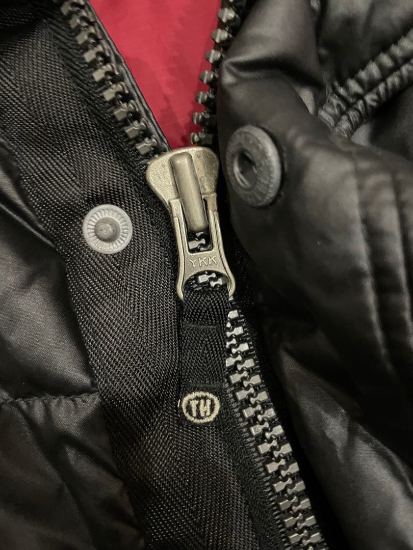極暖・肉厚】トミーヒルフィガー ダウンジャケット L 黒 90s 裏地