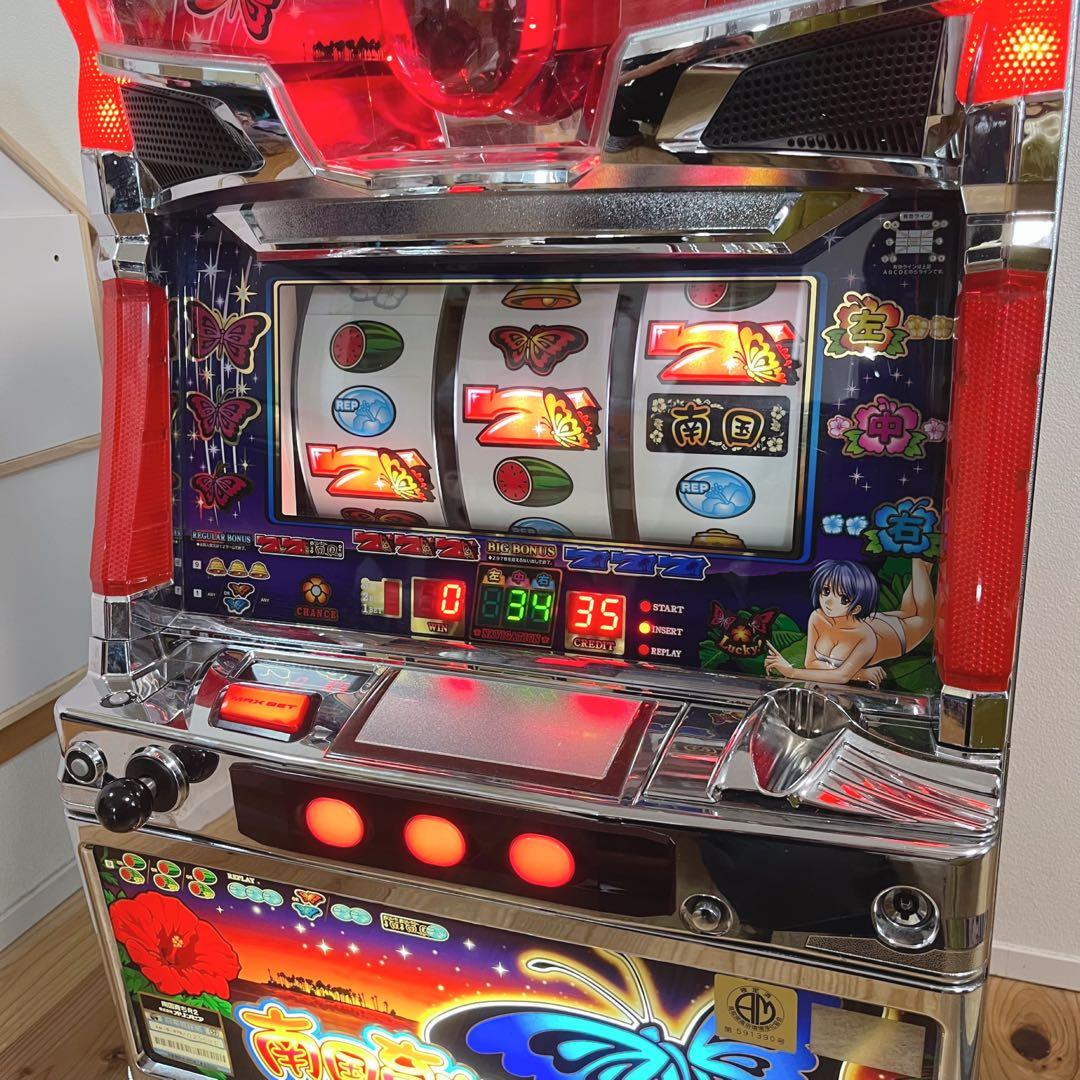 美品 人気機種 南国育ち 沖スロ 音量調整可 メダル不要 パチスロ実機