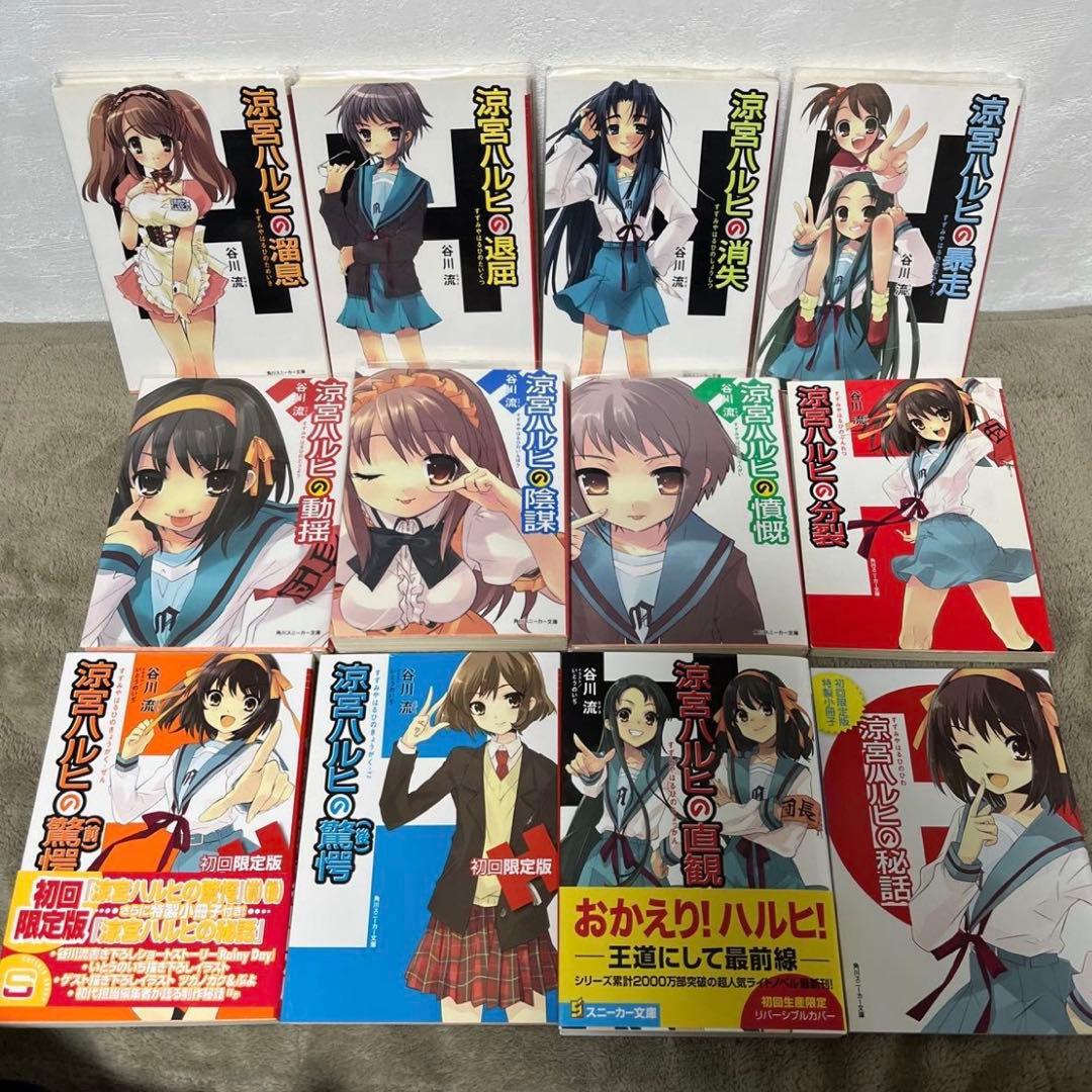 涼宮ハルヒシリーズ 12冊セット 谷川流 文庫本 小説 ライトノベル 溜息