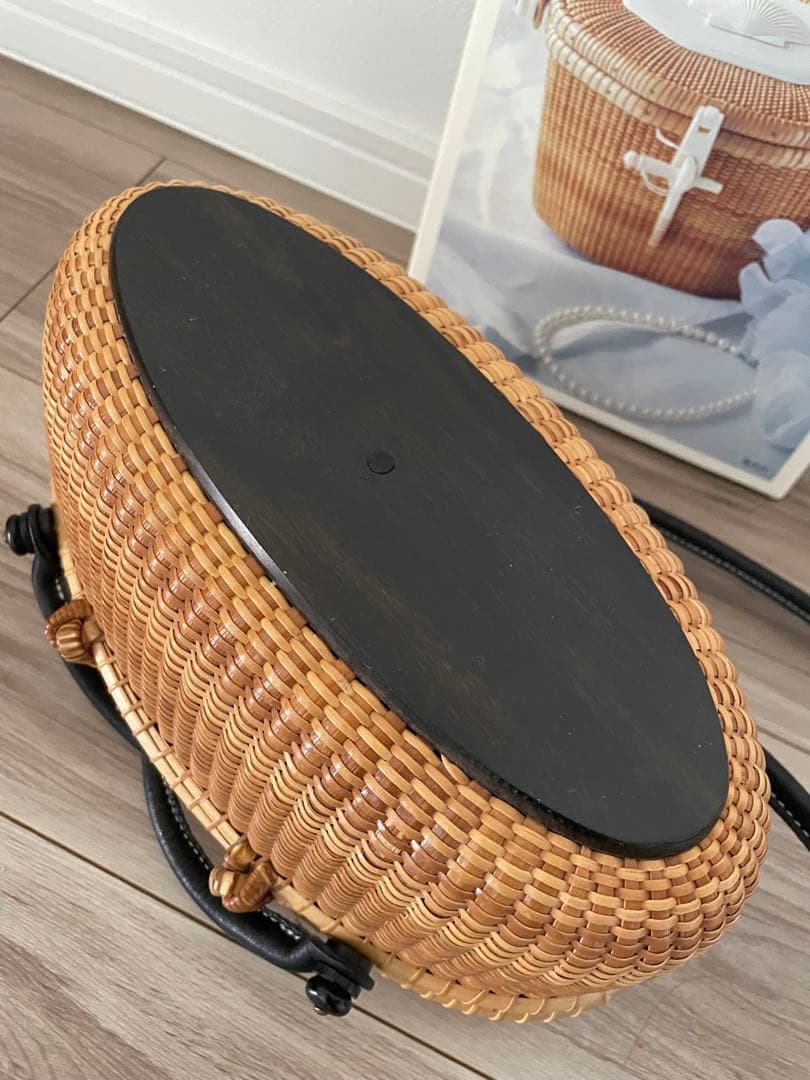 ナンタケットバスケット 10インチ オーバル 蓋付きバスケット - メルカリ