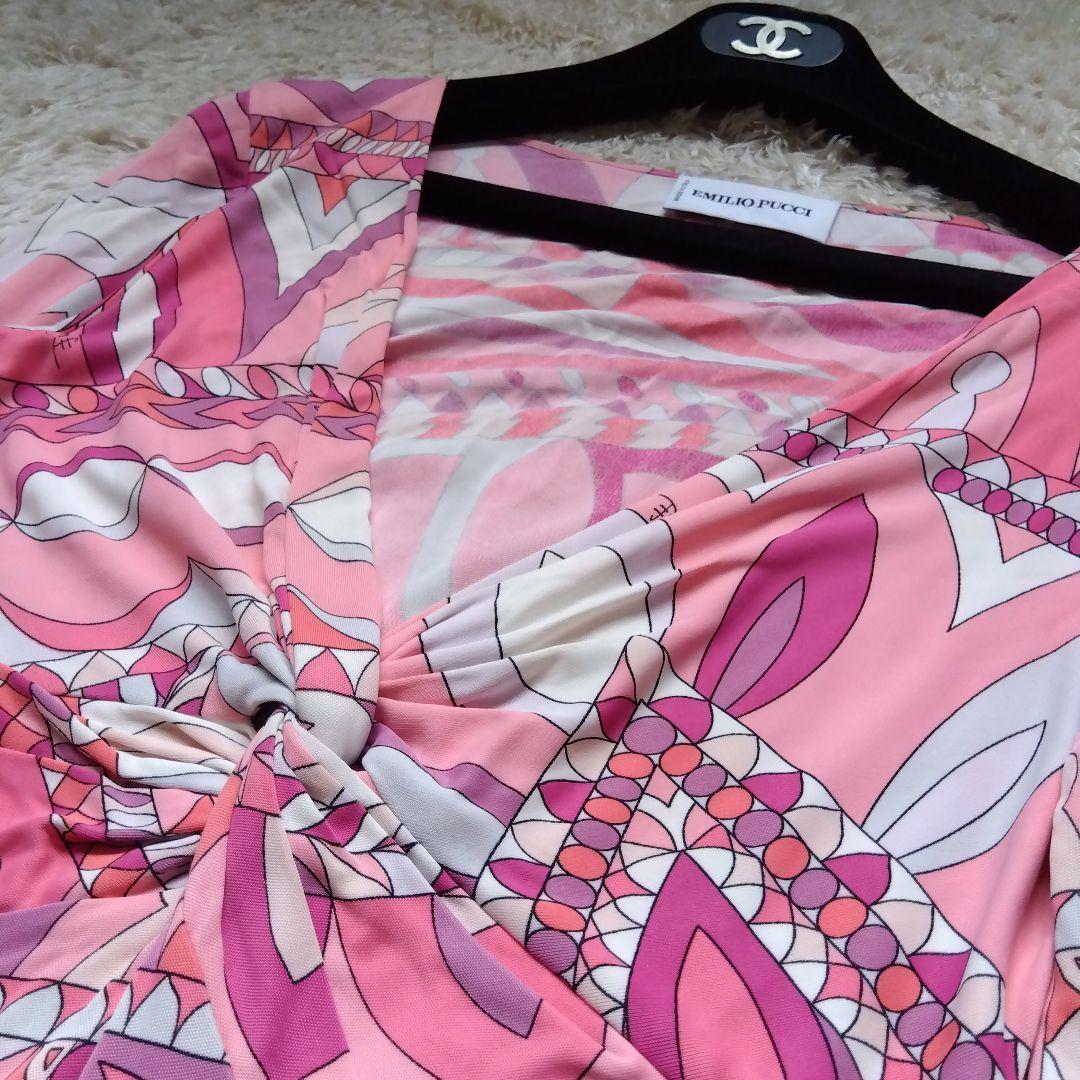 華麗♡エミリオプッチ ワンピース プッチ柄 ピンク PUCCI 36 - メルカリ
