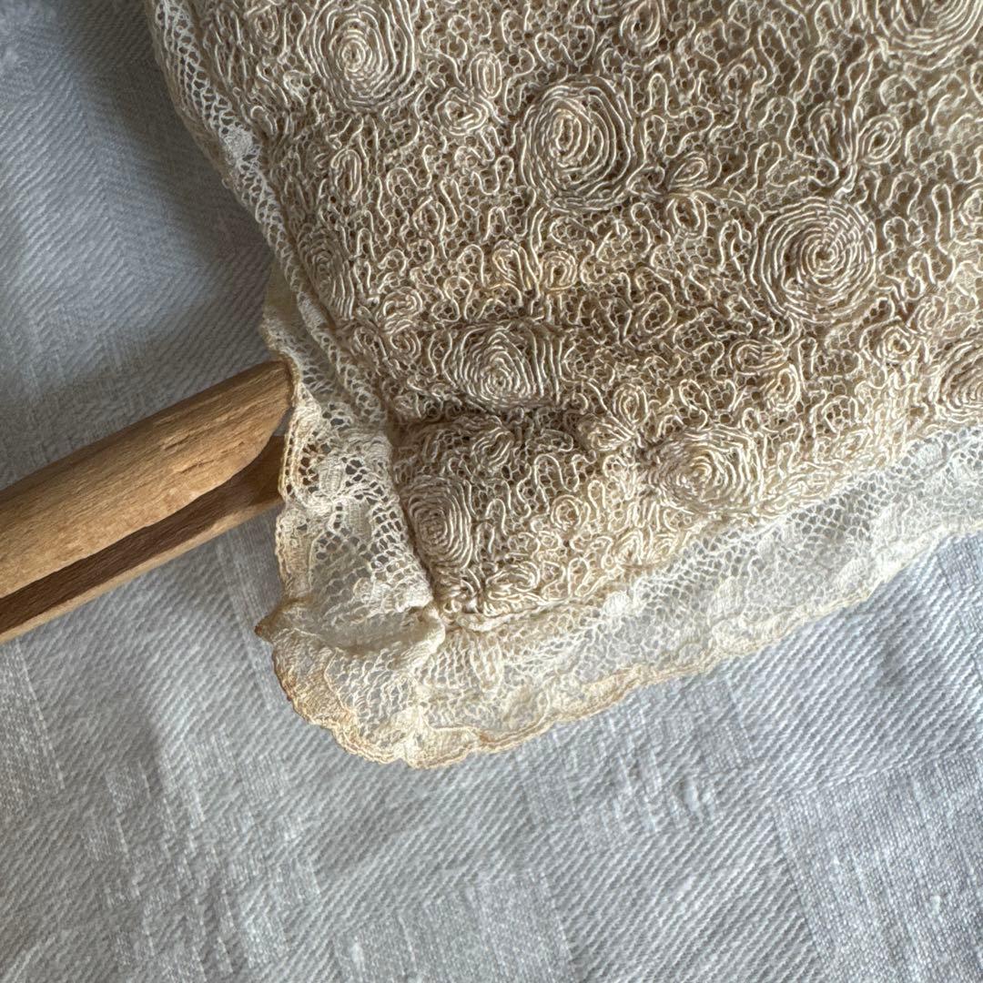 アンティークレースクッション ブドワールクッション フランス