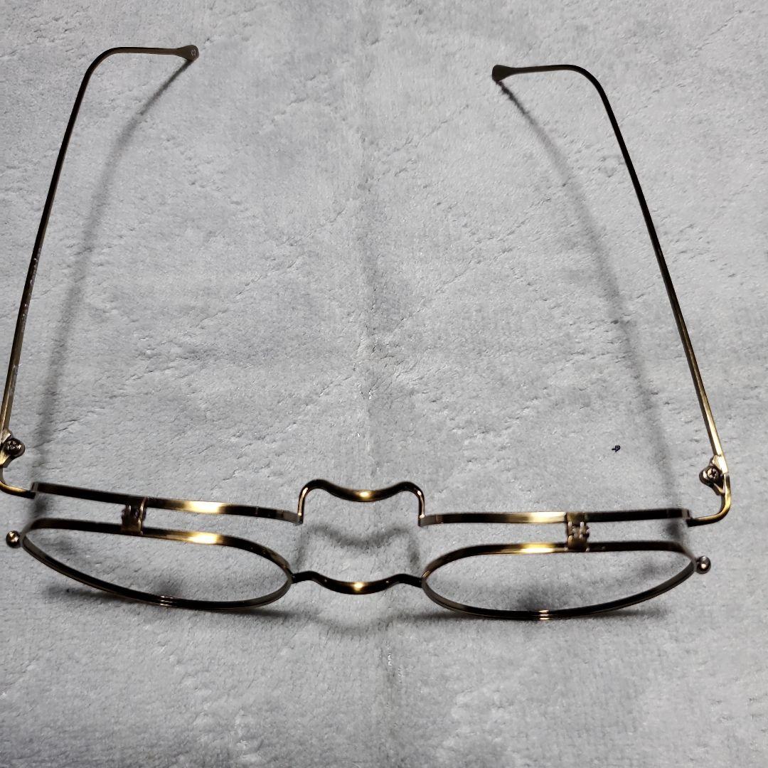 TRAD)Gentian 跳ね上げメガネ チタン製ゴールド - メルカリ
