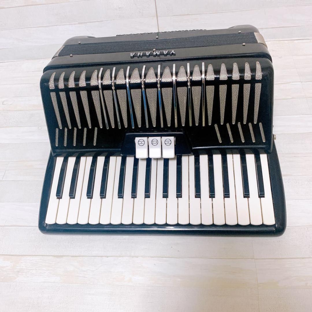 YAMAHA アコーディオン YA-48 黒 34鍵盤 48ベース ケース付き - メルカリ
