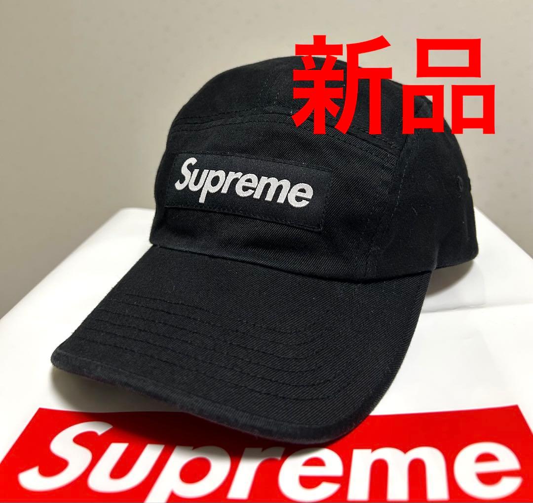 24H以内発送 完売品 新品 黒 Washed Chino Twill Camp 新品 Supreme Washed Chino Twill Camp Cap 黒 - メルカリ