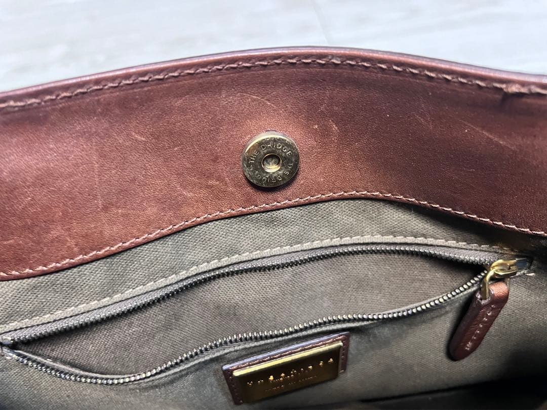 THE BRIDGEレザー ショルダーバッグ ブラウン イタリアの通販はau PAY