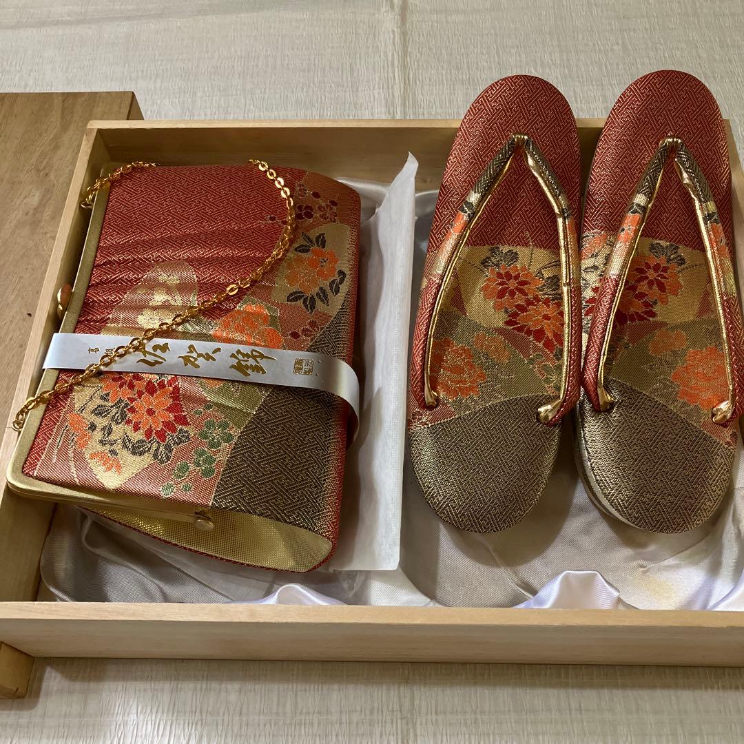 佐賀錦のバッグと草履セット - メルカリ