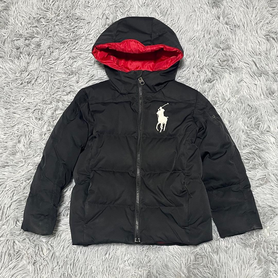 ラルフローレン ダウンジャケット ビッグポニー ブラック 120 - メルカリ