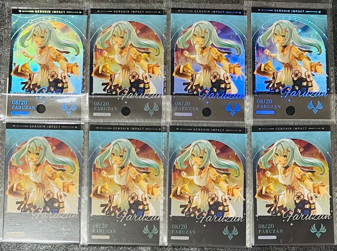 原神 韓国 PCラウンジ ホログラムカード ファルザン 8枚 - メルカリ