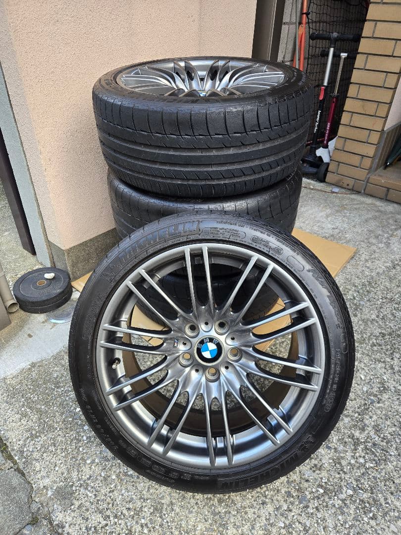  E92 M3 純正ホイール MICHELIN 18インチ タイヤ付 4本 BMW M M3（E92）用18インチスタッドレス＆アルミホイールセット