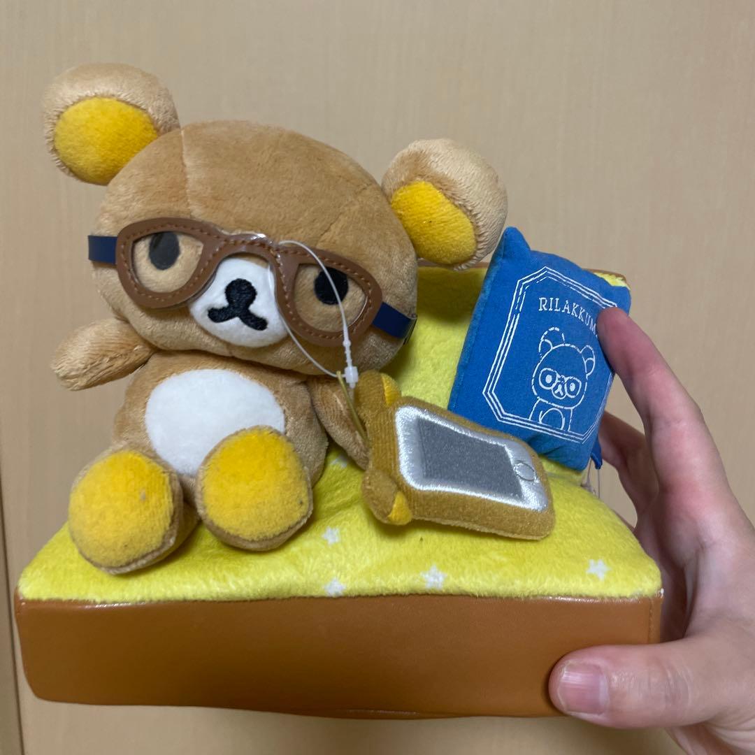リラックマ JINS コラボ ぬいぐるみ 限定品・レア】リラックマRilakkuma×JINS PC 限定ぬいぐるみ - メルカリ