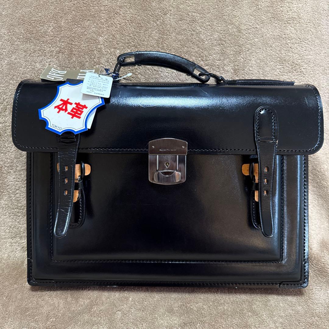 HINOMOTO NO.6 本革 スクールバッグ レトロ 昭和 鞄 黒 レザー - メルカリ