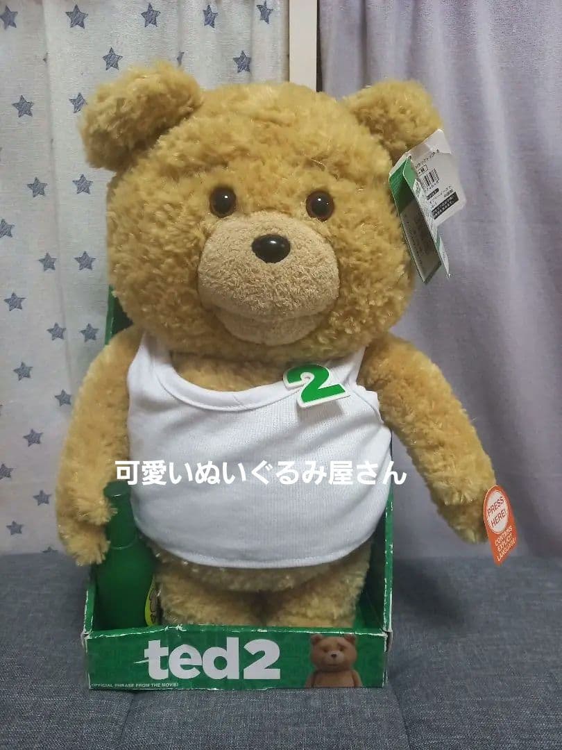 希少品　テッド　トーキング　ぬいぐるみ　TED　しゃべる　動く　おもちゃ　海外 楽天市場】正規品 TED2 テッド 2 しゃべる ぬいぐるみ 大きい 60cm