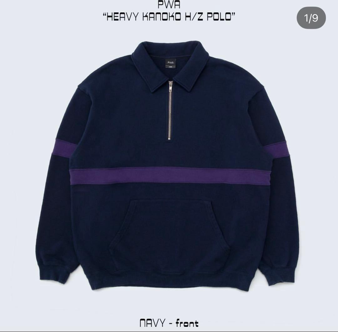 PWA HEAVY KANOKO H/Z POLO NAVY - メルカリ