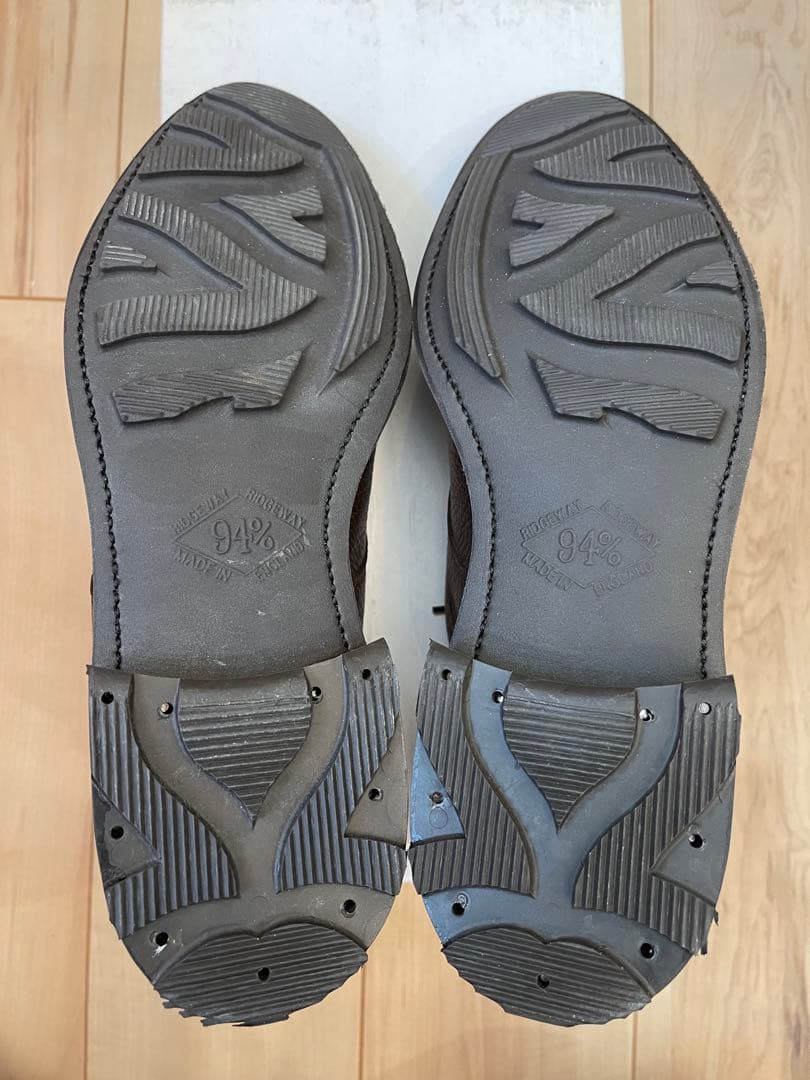 英国製ロイドフットウェア ダークブラウンディアスキン Uチップ UK8.5E