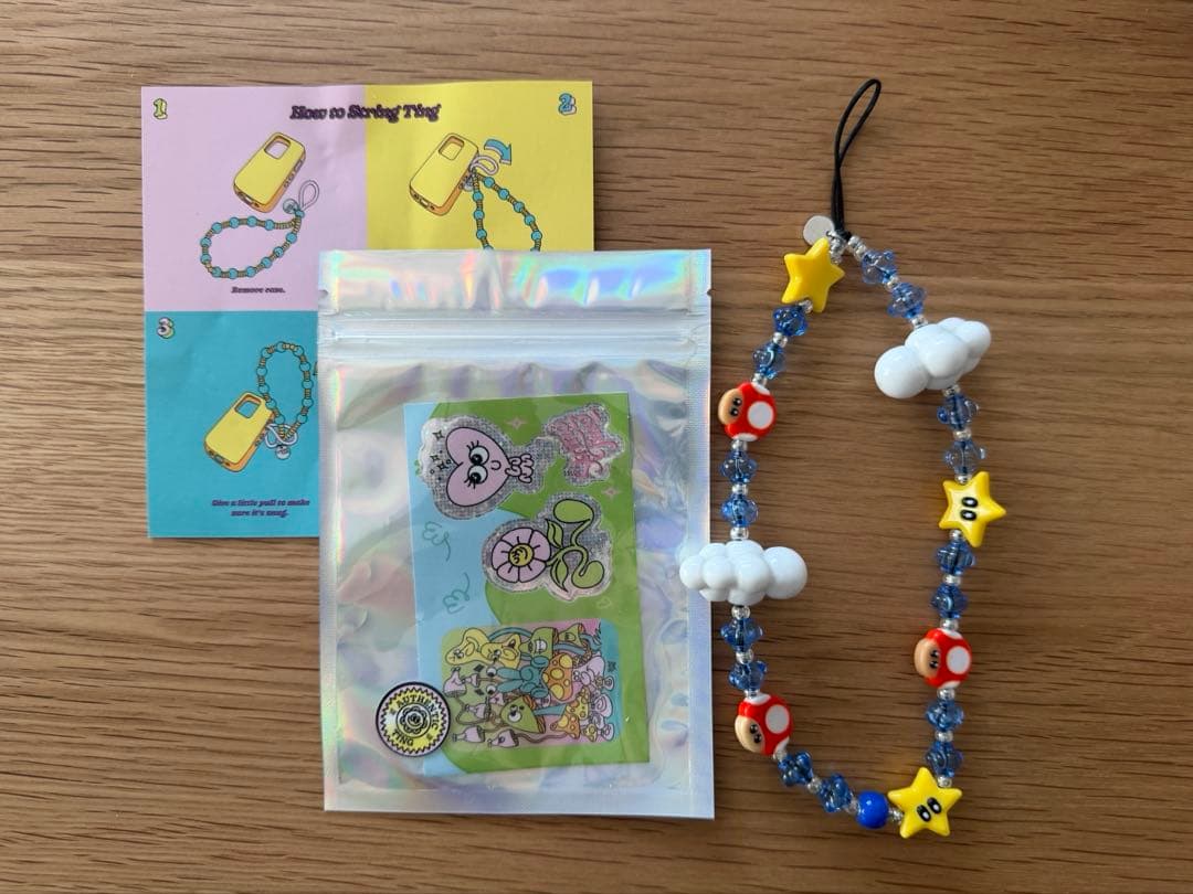 String Ting　スマホストラップ　マリオ 国内発送】String Ting Itsssameeee スマホストラップ マリオ (String